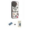 MARSİLYAN™- iPhone 12 Pro Kılıf Odak Klasik Serisi - Siyah 6D Mat Seramik Hayalet Nano Ekran Koruyucu + Shine Kamera Lens Koruma Cam - GD