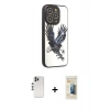 MARSİLYAN™- iPhone 12 Pro Kılıf Odak Klasik Serisi - Siyah 6D Mat Seramik Hayalet Nano Ekran Koruyucu + Shine Kamera Lens - GS
