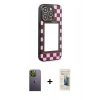 MARSİLYAN™- iPhone 12 Pro Kılıf Odak Klasik Serisi - Siyah 6D Mat Seramik Hayalet Nano Ekran Koruyucu + Neon Fosforlu Kamera Lens - YL