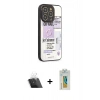 MARSİLYAN™- iPhone 12 Pro Kılıf Odak Klasik Serisi - Siyah Polymer Nano Ekran Koruyucu + Kamera Lens Koruma Cam - SF