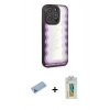 MARSİLYAN™- iPhone 12 Pro Kılıf Odak Klasik Serisi - Siyah Polymer Nano Ekran Koruyucu + Shine Kamera Lens Koruma Cam - MI