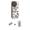 MARSİLYAN™- iPhone 12 Pro Kılıf Odak Klasik Serisi - Siyah Polymer Nano Ekran Koruyucu + Shine Kamera Lens Koruma Cam - SABE