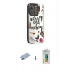 MARSİLYAN™- iPhone 12 Pro Kılıf Odak Klasik Serisi - Siyah Polymer Nano Ekran Koruyucu + Shine Kamera Lens Koruma Cam - MI