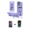 MARSİLYAN™- iPhone 12 Pro Kılıf Vadi Form Prime - Şeffaf 360 Full Body Arka Koruyucu + Neon Fosforlu Kamera Lens - TU