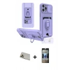 MARSİLYAN™- iPhone 12 Pro Kılıf Vadi Form Prime - Siyah 34D Hayalet Izgaralı Cam + Rainbow Kamera Lens Koruma Cam - GD