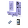 MARSİLYAN™- iPhone 12 Pro Kılıf Vadi Form Prime - Siyah 34D Hayalet Izgaralı Cam + Metal Kamera Lens Koruma Cam - KUYL