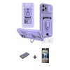 MARSİLYAN™- iPhone 12 Pro Kılıf Vadi Form Prime - Siyah 34D Hayalet Izgaralı Cam + Renkli Kamera Lens Koruma Cam - PE