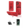 MARSİLYAN™- iPhone 12 Pro Kılıf Vadi Form Prime - Siyah 360 Mat Full Body Arka Koruyucu + Kamera Lens Koruma Cam - SF