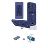 MARSİLYAN™- iPhone 12 Pro Kılıf Vadi Form Prime - Siyah 3D Antistatik Cam Ekran Koruyucu + Renkli Kamera Lens Koruma Cam - YL