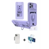 MARSİLYAN™- iPhone 12 Pro Kılıf Vadi Form Prime - Siyah 3D Antistatik Cam Ekran Koruyucu + Shine Kamera Lens - GS
