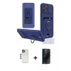 MARSİLYAN™- iPhone 12 Pro Kılıf Vadi Form Prime - Siyah 3D Antistatik Hayalet Cam Ekran Koruyucu + Shine Kamera Lens - MI