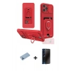 MARSİLYAN™- iPhone 12 Pro Kılıf Vadi Form Prime - Siyah 3D Antistatik Hayalet Cam Ekran Koruyucu + Shine Kamera Lens Koruma Cam - MI