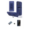 MARSİLYAN™- iPhone 12 Pro Kılıf Vadi Form Prime - Siyah 3D Antistatik Hayalet Cam Ekran Koruyucu + Metal Kamera Lens Koruma Cam - KI