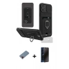 MARSİLYAN™- iPhone 12 Pro Kılıf Vadi Form Prime - Siyah 3D Antistatik Hayalet Cam Ekran Koruyucu + Metal Kamera Lens Koruma Cam - KI