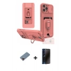 MARSİLYAN™- iPhone 12 Pro Kılıf Vadi Form Prime - Siyah 3D Antistatik Hayalet Cam Ekran Koruyucu + Metal Kamera Lens Koruma Cam - KI