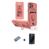 MARSİLYAN™- iPhone 12 Pro Kılıf Vadi Form Prime - Siyah 3D Antistatik Hayalet Cam Ekran Koruyucu + Shine Kamera Lens Koruma Cam - PE