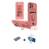 MARSİLYAN™- iPhone 12 Pro Kılıf Vadi Form Prime - Siyah 3D Antistatik Seramik Nano Ekran Koruyucu + Renkli Kamera Lens Koruma Cam - SI