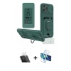 MARSİLYAN™- iPhone 12 Pro Kılıf Vadi Form Prime - Siyah 3D Antistatik Seramik Nano Ekran Koruyucu + Kamera Lens Koruma Cam - SF