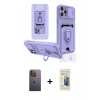 MARSİLYAN™- iPhone 12 Pro Kılıf Vadi Form Prime - Siyah 6D Mat Seramik Hayalet Nano Ekran Koruyucu + Neon Fosforlu Kamera Lens - SI