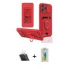 MARSİLYAN™- iPhone 12 Pro Kılıf Vadi Form Prime - Siyah Polymer Nano Ekran Koruyucu + Kamera Lens Koruma Cam - SF