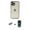 MARSİLYAN™- iPhone 12 Pro Kılıf Vadi Minimal - Şeffaf 360 Full Body Arka Koruyucu + Renkli Kamera Lens Koruma Cam - SI