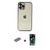 MARSİLYAN™- iPhone 12 Pro Kılıf Vadi Minimal - Şeffaf 360 Full Body Arka Koruyucu + Renkli Kamera Lens Koruma Cam - YL