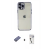 MARSİLYAN™- iPhone 12 Pro Kılıf Vadi Minimal - Şeffaf Uv Polymer Nano Ekran Koruyucu + Metal Kamera Lens Koruma Cam - GD