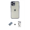 MARSİLYAN™- iPhone 12 Pro Kılıf Vadi Minimal - Şeffaf Uv Polymer Nano Ekran Koruyucu + Metal Kamera Lens Koruma Cam - GS