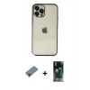 MARSİLYAN™- iPhone 12 Pro Kılıf Vadi Minimal - Siyah 360 Mat Full Body Arka Koruyucu + Metal Kamera Lens Koruma Cam - KI