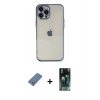 MARSİLYAN™- iPhone 12 Pro Kılıf Vadi Minimal - Siyah 360 Mat Full Body Arka Koruyucu + Metal Kamera Lens Koruma Cam - AKYL