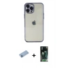 MARSİLYAN™- iPhone 12 Pro Kılıf Vadi Minimal - Siyah 360 Mat Full Body Arka Koruyucu + Shine Kamera Lens Koruma Cam - MI