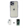 MARSİLYAN™- iPhone 12 Pro Kılıf Vadi Minimal - Siyah 360 Mat Full Body Arka Koruyucu + Shine Kamera Lens - MI
