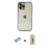 MARSİLYAN™- iPhone 12 Pro Kılıf Vadi Minimal - Siyah Polymer Nano Ekran Koruyucu + Shine Kamera Lens Koruma Cam - MI