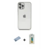 MARSİLYAN™- iPhone 12 Pro Kılıf Vadi Minimal - Siyah Polymer Nano Ekran Koruyucu + Shine Kamera Lens Koruma Cam - MI