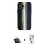 MARSİLYAN™- iPhone 12 Pro Kılıf Yadigar Çizgi - Şeffaf Uv Polymer Nano Ekran Koruyucu + Kamera Lens Koruma Cam - SF