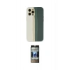 MARSİLYAN™- iPhone 12 Pro Kılıf Yadigar Çizgi - Siyah 34D Hayalet Izgaralı Cam