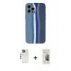 MARSİLYAN™- iPhone 12 Pro Kılıf Yadigar Çizgi - Siyah 6D Mat Seramik Hayalet Nano Ekran Koruyucu + Shine Kamera Lens - MI