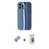 MARSİLYAN™- iPhone 12 Pro Kılıf Yadigar Çizgi - Siyah 6D Mat Seramik Hayalet Nano Ekran Koruyucu + Metal Kamera Lens Koruma Cam - KUYL