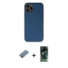 MARSİLYAN™- iPhone 12 Pro Kılıf Yadigar Klasik - Şeffaf 360 Full Body Arka Koruyucu + Metal Kamera Lens Koruma Cam - MR