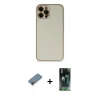 MARSİLYAN™- iPhone 12 Pro Kılıf Yadigar Klasik - Şeffaf 360 Full Body Arka Koruyucu + Metal Kamera Lens Koruma Cam - MR