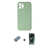 MARSİLYAN™- iPhone 12 Pro Kılıf Yadigar Klasik - Şeffaf 360 Full Body Arka Koruyucu + Metal Kamera Lens Koruma Cam - MR