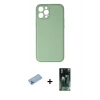 MARSİLYAN™- iPhone 12 Pro Kılıf Yadigar Klasik - Şeffaf 360 Full Body Arka Koruyucu + Shine Kamera Lens Koruma Cam - MI
