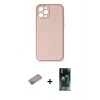 MARSİLYAN™- iPhone 12 Pro Kılıf Yadigar Klasik - Şeffaf 360 Full Body Arka Koruyucu + Shine Kamera Lens Koruma Cam - SABE