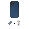 MARSİLYAN™- iPhone 12 Pro Kılıf Yadigar Klasik - Şeffaf Uv Polymer Nano Ekran Koruyucu + Metal Kamera Lens Koruma Cam - AKYL