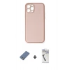 MARSİLYAN™- iPhone 12 Pro Kılıf Yadigar Klasik - Şeffaf Uv Polymer Nano Ekran Koruyucu + Metal Kamera Lens Koruma Cam - AKYL