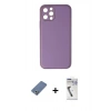MARSİLYAN™- iPhone 12 Pro Kılıf Yadigar Klasik - Şeffaf Uv Polymer Nano Ekran Koruyucu + Metal Kamera Lens Koruma Cam - AKYL