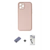 MARSİLYAN™- iPhone 12 Pro Kılıf Yadigar Klasik - Şeffaf Uv Polymer Nano Ekran Koruyucu + Metal Kamera Lens Koruma Cam - GD