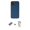MARSİLYAN™- iPhone 12 Pro Kılıf Yadigar Klasik - Şeffaf Uv Polymer Nano Ekran Koruyucu + Metal Kamera Lens Koruma Cam - GD