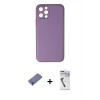 MARSİLYAN™- iPhone 12 Pro Kılıf Yadigar Klasik - Şeffaf Uv Polymer Nano Ekran Koruyucu + Metal Kamera Lens Koruma Cam - GD