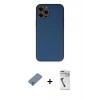 MARSİLYAN™- iPhone 12 Pro Kılıf Yadigar Klasik - Şeffaf Uv Polymer Nano Ekran Koruyucu + Metal Kamera Lens Koruma Cam - GS